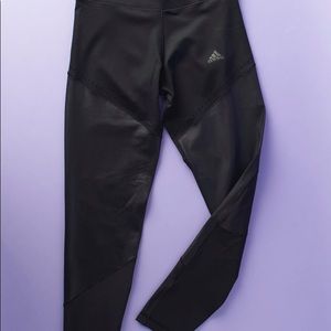 Adidas Avenue A Long ultimate workout tight mid rise climalite Large Black